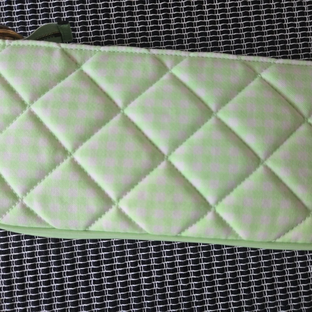 Versace green checkered